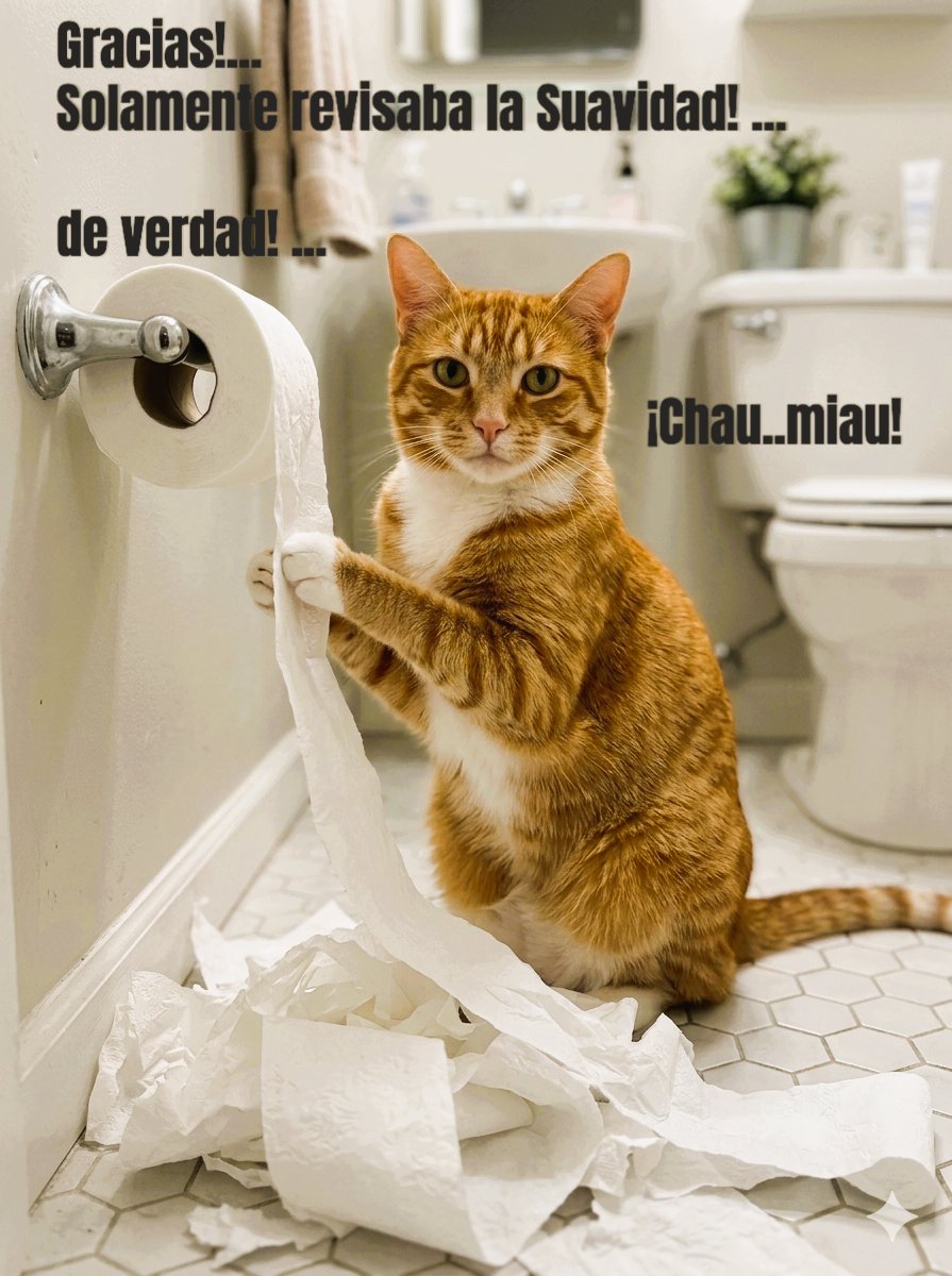 Gatito revisando la suavidad de SuaviSteven
